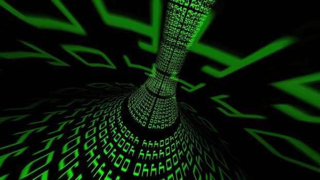 Driving through binary data tunnel