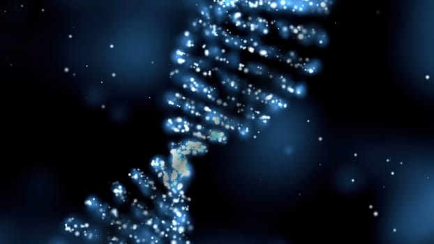 Dna Molecule Structure 3D illustration