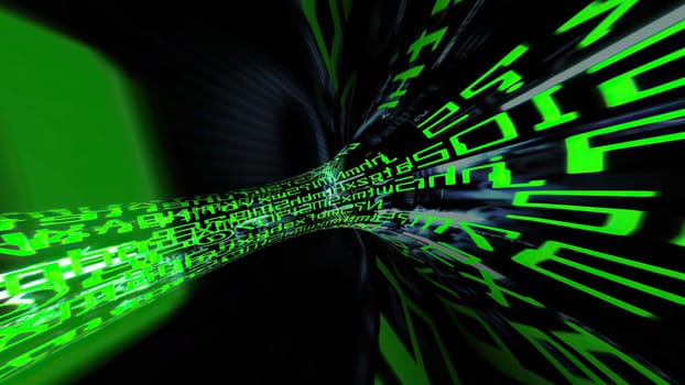 Driving through binary data tunnel