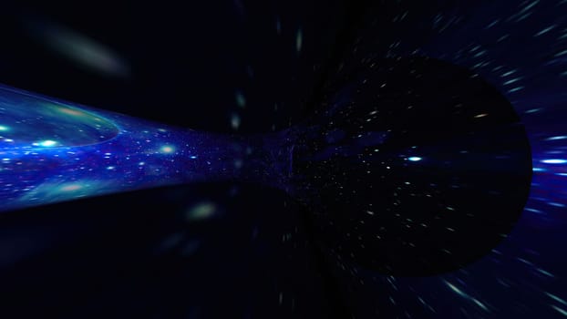 Travel Through The Wormhole Warp Tunnel Through Space