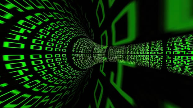 Driving through binary data tunnel