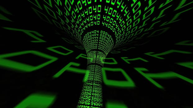 Driving through binary data tunnel
