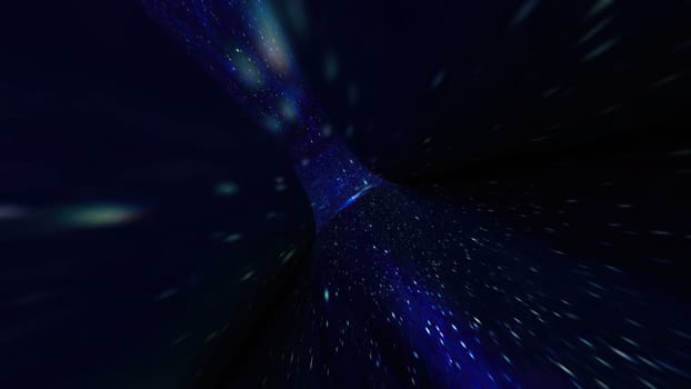 Travel Through The Wormhole Warp Tunnel Through Space