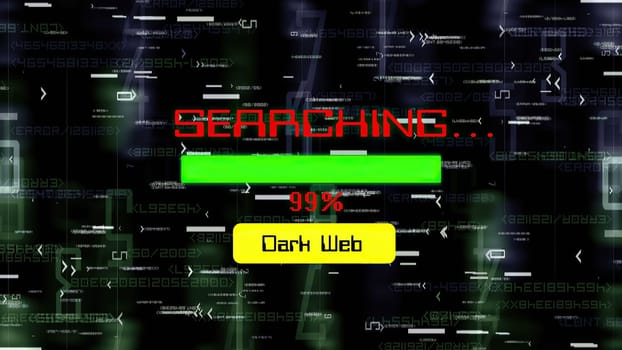 Searching on dark web progress bar