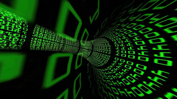 Driving through binary data tunnel