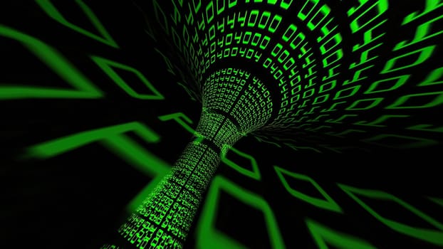 Driving through binary data tunnel