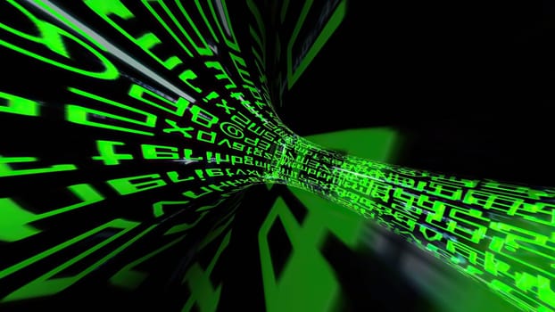 Driving through binary data tunnel