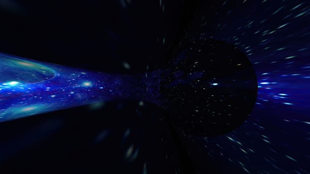 Travel Through The Wormhole Warp Tunnel Through Space