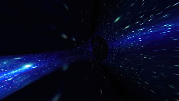 Travel Through The Wormhole Warp Tunnel Through Space
