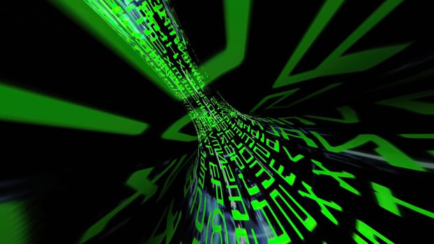 Driving through binary data tunnel