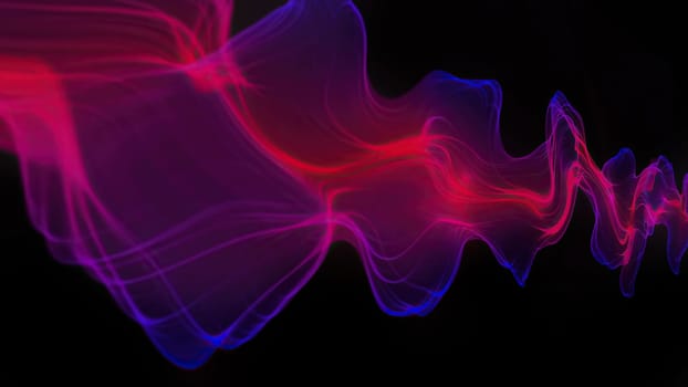 Abstract Digital Wave And Smoke Flow