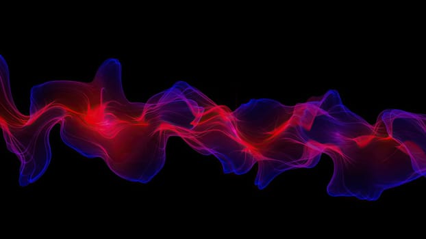 Abstract Digital Wave And Smoke Flow