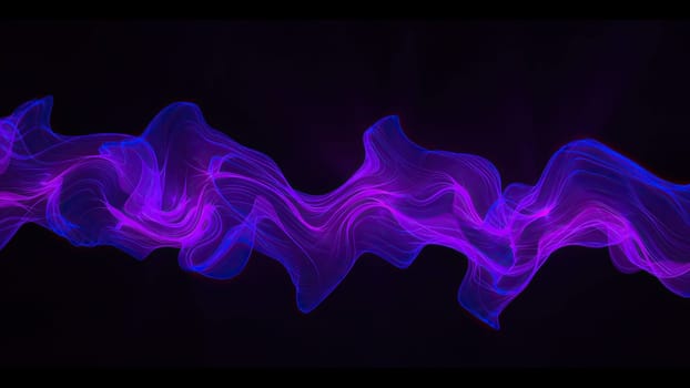 Abstract Digital Wave And Smoke Flow Background