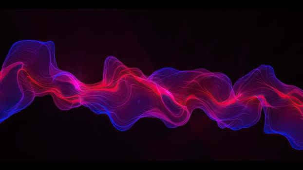 Abstract Digital Wave And Smoke Flow Background