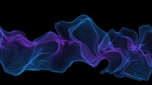 Abstract Digital Wave And Smoke Flow Background