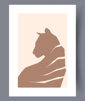 Scandinavian abstract vector print set. Minimalistic abstract wall art background for print. Scandinavian vector style.