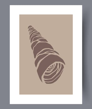 Scandinavian abstract vector print set. Minimalistic abstract wall art background for print. Scandinavian vector style.