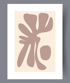 Scandinavian abstract vector print set. Minimalistic abstract wall art background for print. Scandinavian vector style.