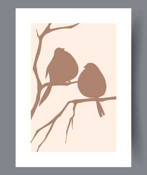 Scandinavian abstract vector print set. Minimalistic abstract wall art background for print. Scandinavian vector style.