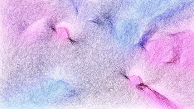 Color threads hand draw digital art illustration,Color threads hand draw digital art illustration