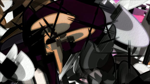 Graffiti hand draw digital art illustration