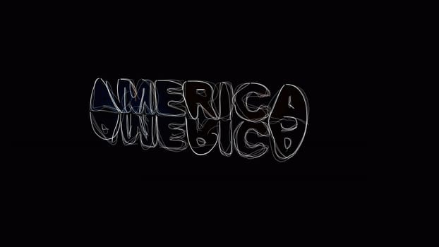America text hand draw digital art illustration,America text hand draw digital art illustration