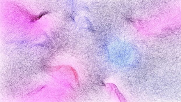 Color threads hand draw digital art illustration,Color threads hand draw digital art illustration