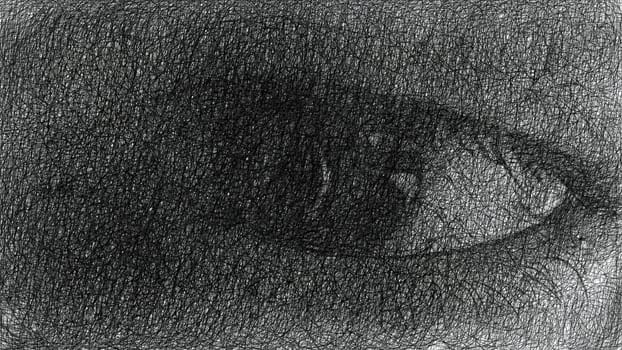 Human eye hand draw digital art illustration,Human eye hand draw digital art illustration