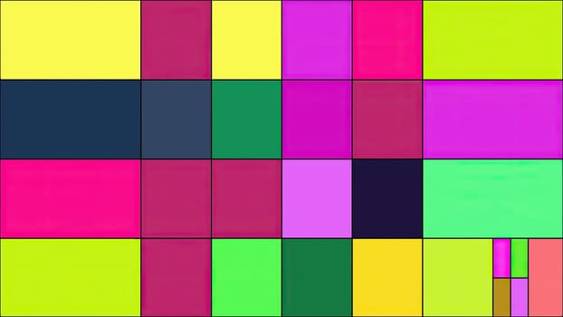 Colorful rectangles mondrian style art illustration