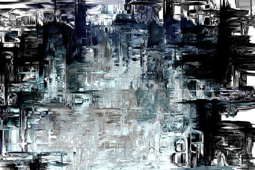 Artwork of abstract composition made with shapes and elements,Artwork of abstract composition made with shapes and elements