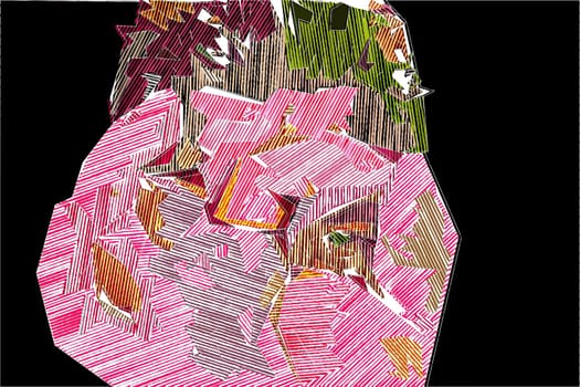Artwork of abstract composition made with shapes and elements,Artwork of abstract composition made with shapes and elements