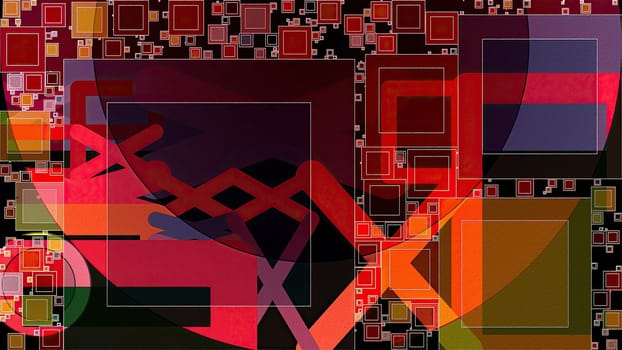 Artwork of abstract composition made with geometrical shapes and elements,Artwork of abstract composition made with geometrical shapes and elements