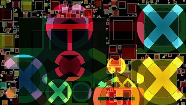 Artwork of abstract composition made with geometrical shapes and elements,Artwork of abstract composition made with geometrical shapes and elements