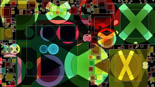 Artwork of abstract composition made with geometrical shapes and elements,Artwork of abstract composition made with geometrical shapes and elements