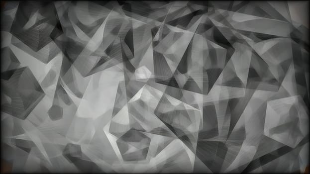 Cubes and triangles hand draw digital art illustration,Cubes and triangles hand draw digital art illustration