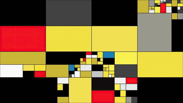 Colorful rectangles mondrian style art illustration,Colorful rectangles mondrian style art illustration