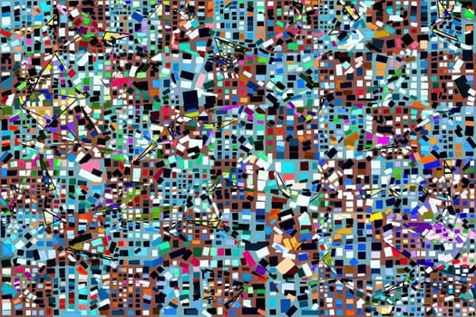 Artwork of abstract composition made with geometrical shapes and elements,Artwork of abstract composition made with geometrical shapes and elements