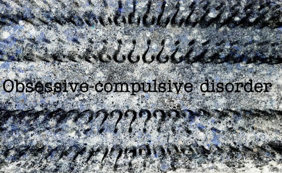 Obsessive compulsive disorder grunge concept