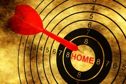 Home target grunge concept