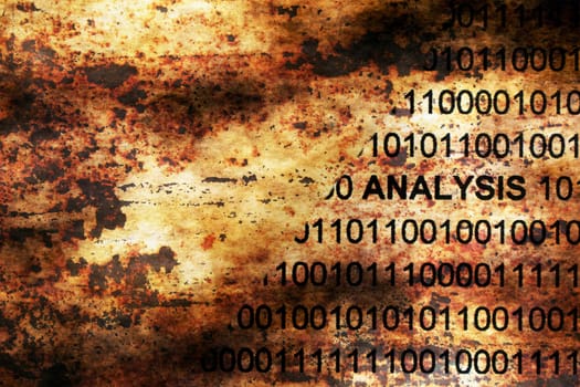 Analysis grunge concept