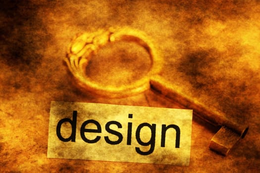 Design tag and old key