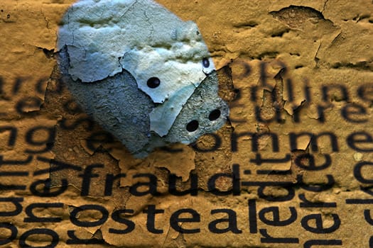 Fraud grunge concept
