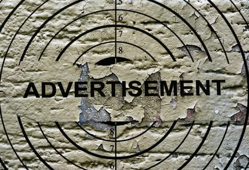 Advertisement grunge target