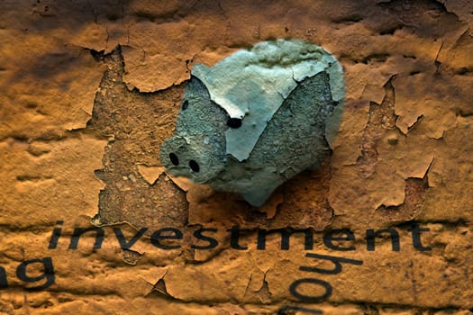 Investment grunge  concept