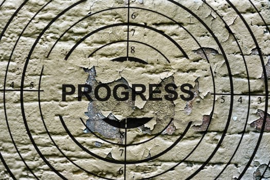 Progress grunge target