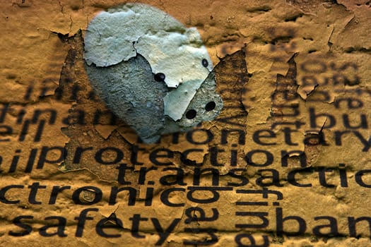 Protection grunge concept