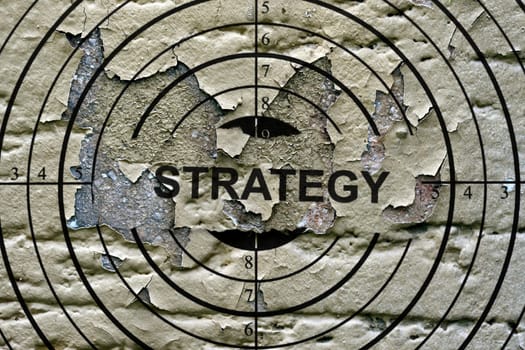 Strategy grunge  concept