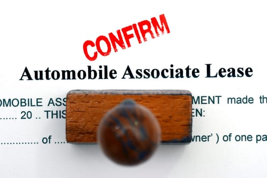Automobile lease form