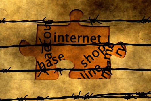 Internet  puzzle concept