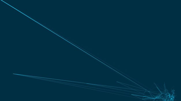 Abstract connections are in space. Background with connecting dots and lines. Connection structure. Vector illustration